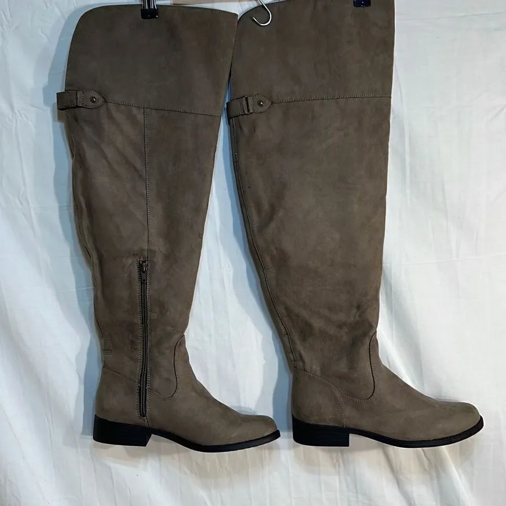 Sun + Stone Allicce Over-The-Knee‎ Boots Micro Women's US 8.5